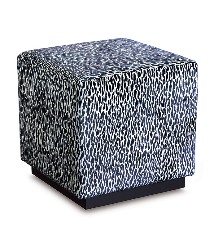 Earl Platform Ottoman in Indigo