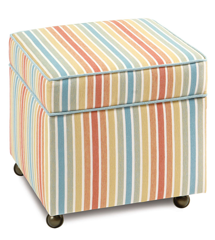 Paradise Sunrise Storage Boxed Ottoman