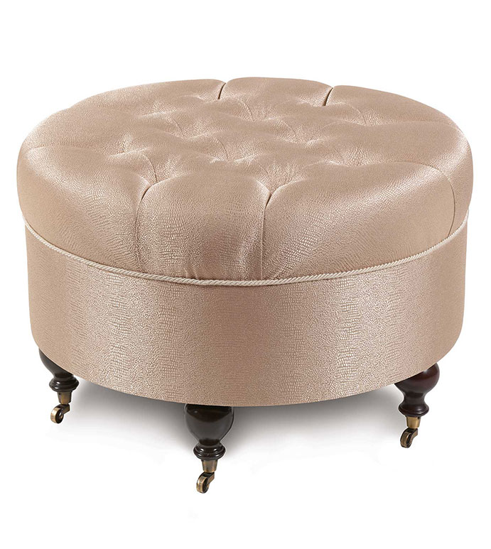 Dunaway Fawn Round Ottoman