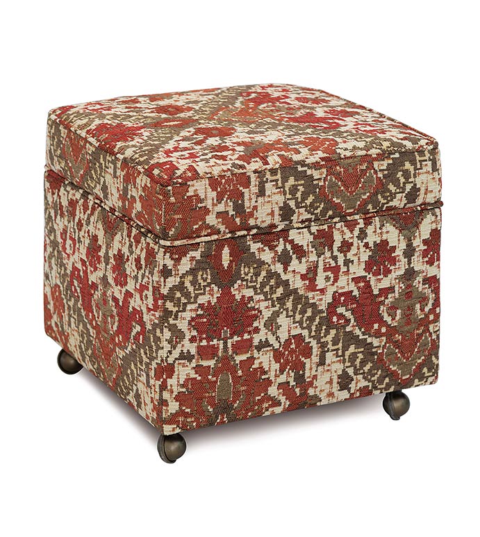 Douglas Paprika Storage Boxed Ottoman