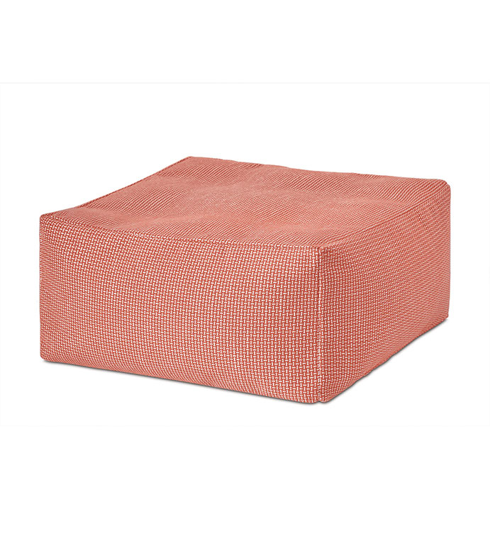 Phineas Crosshatch Pouf