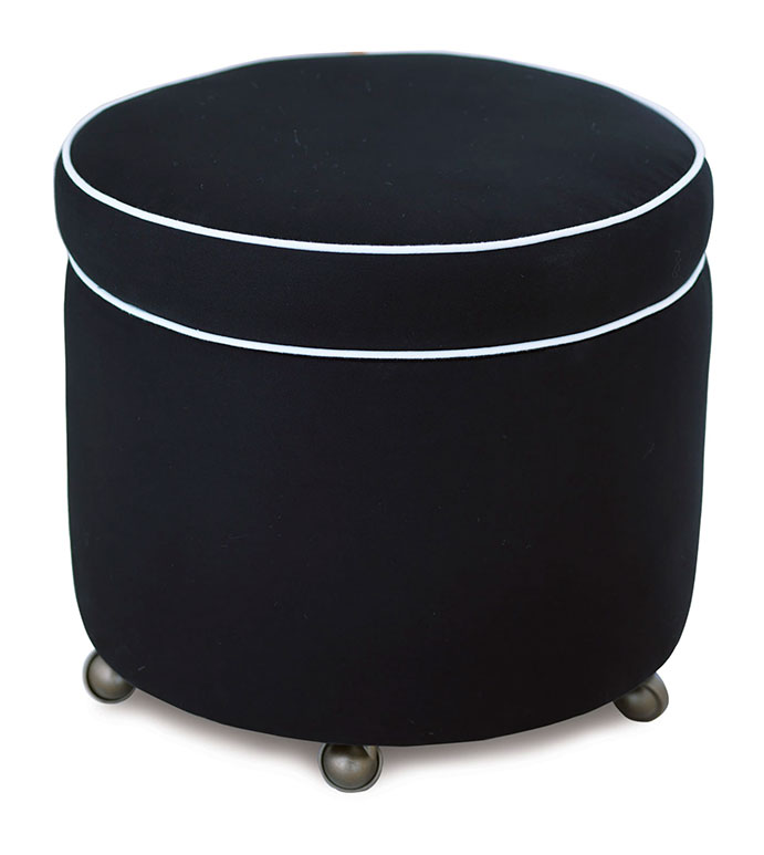 Fullerton Ink Shoe Storage Ottoman