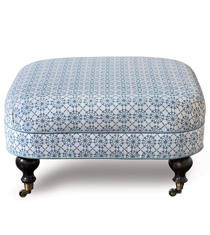 Penelope Caster Ottoman