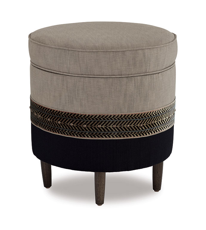 Talena Nailheads Ottoman