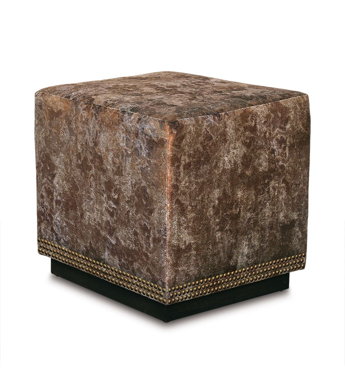 Priscilla Velvet Ottoman