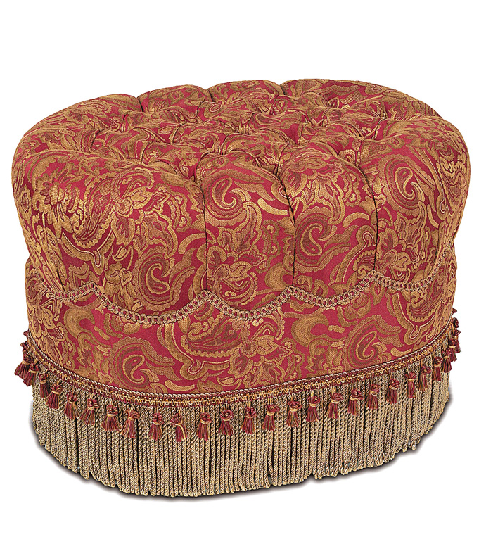 Sheridan Oval Tufted Ottoman
