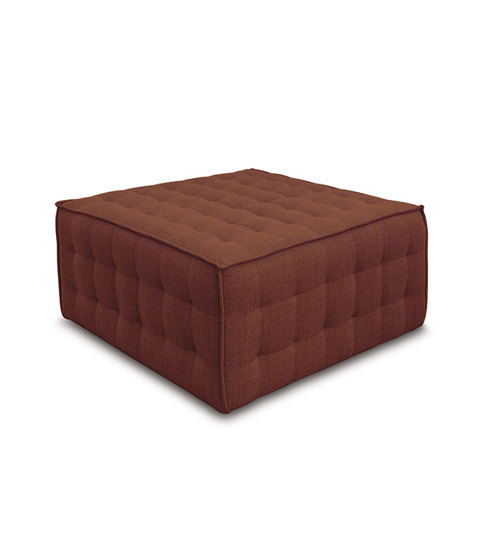 ALISTAIR QUILTED OTTOMAN