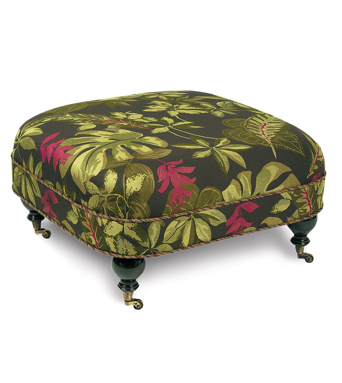 Tahiti Ottoman On Casters