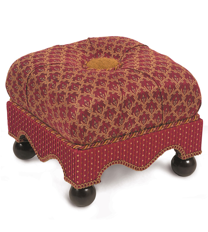 Hoxie Cherry Medium Ottoman