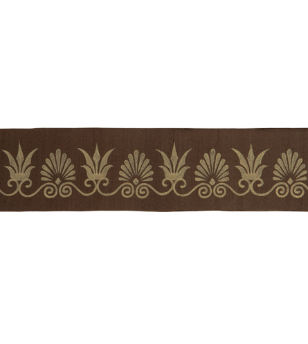 Anthemion Border Brown/Gold Small