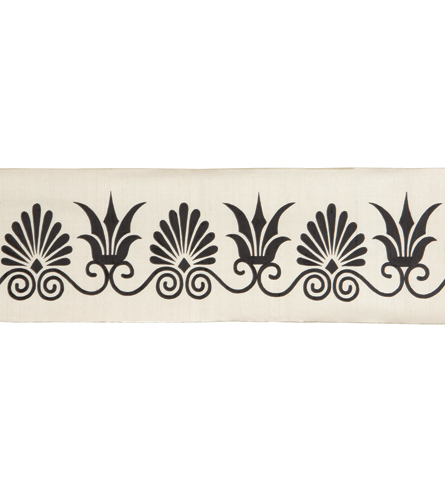 Anthemion Border Ivory/Black Large