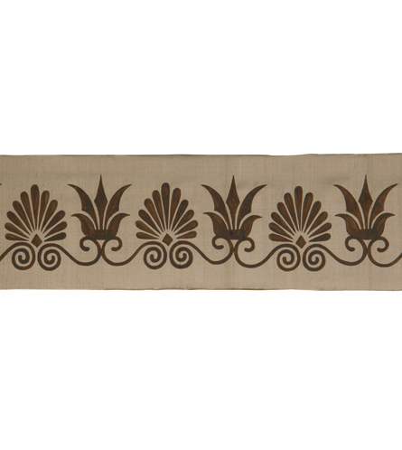 Anthemion Border Taupe/Brown Large