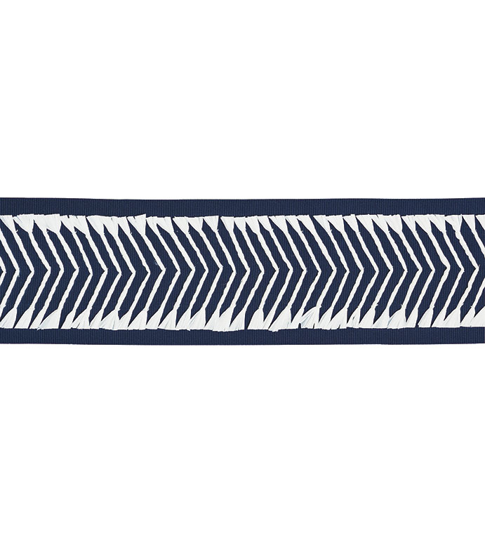 Gulf Indigo Border Trim