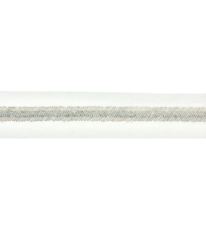 CRYSTALLINE SILVER BEADED BORDER