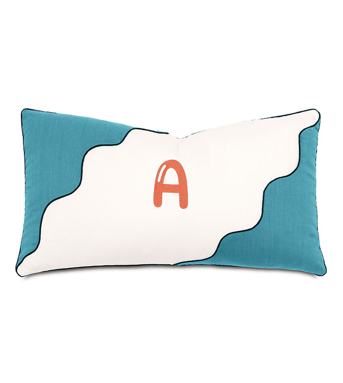 Phineas Handpainted Monogram Decorative Pillow