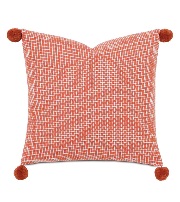 Phineas Crosshatch Decorative Pillow