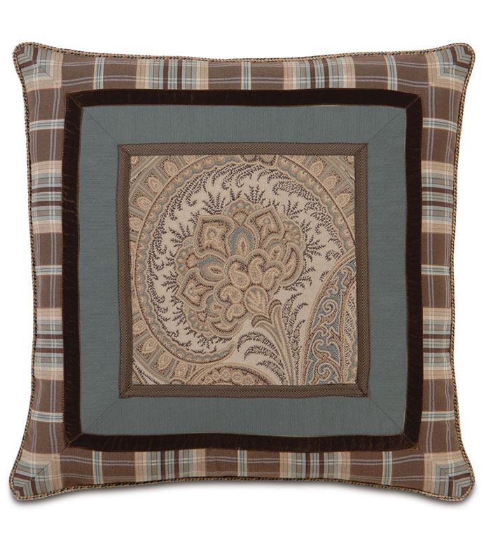 Powell Border Collage Decorative Pillow