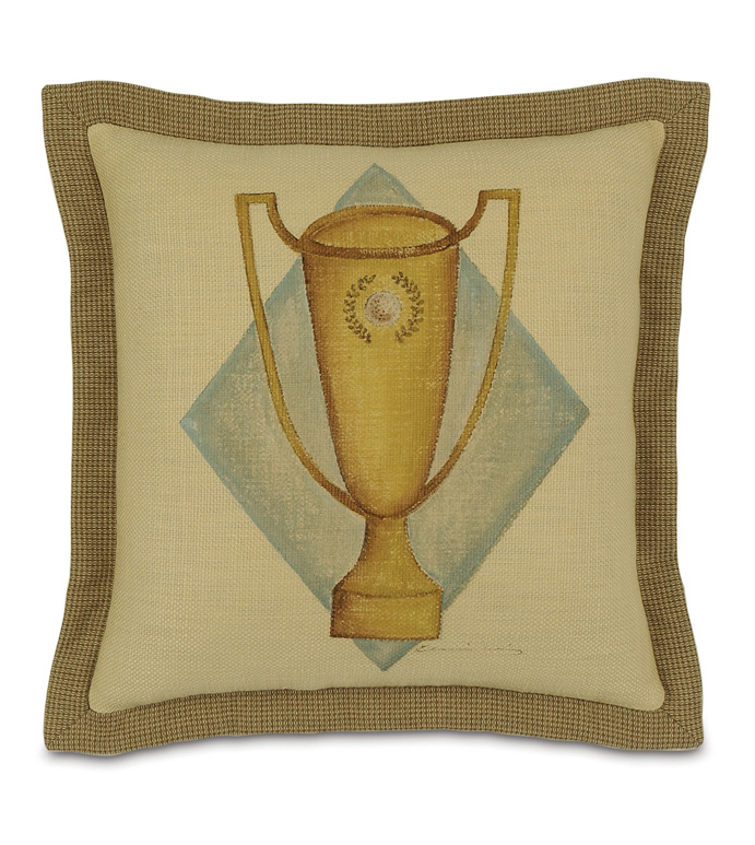 Hand-Painted Golf Trophy