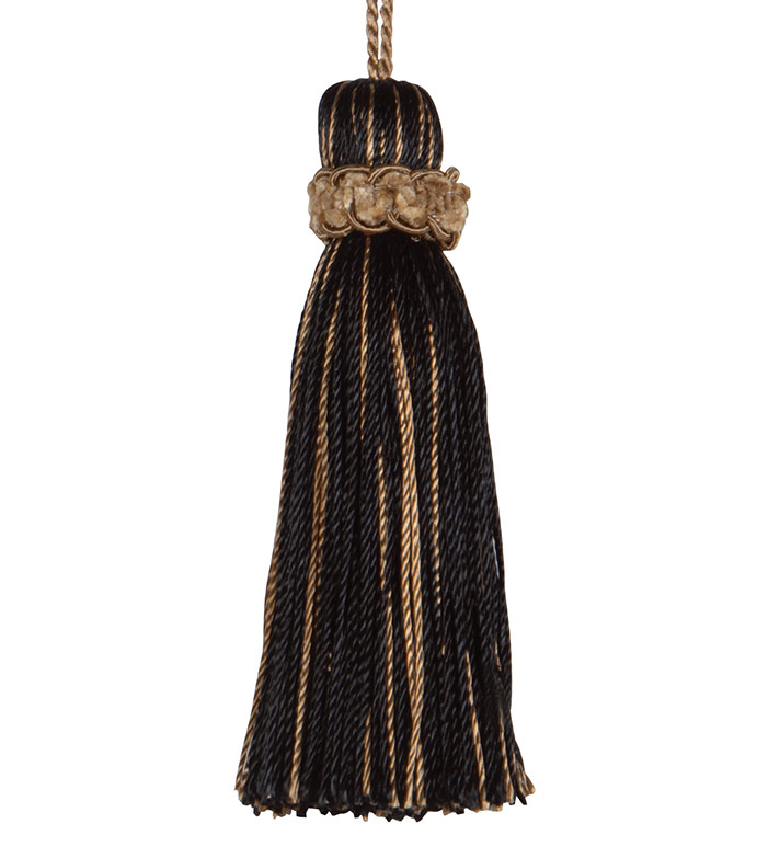 Tassel Congo Black & Gold