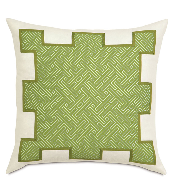 Cato Lime Stenciled