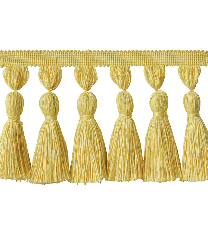 Tassel Trim Chunky Yellow