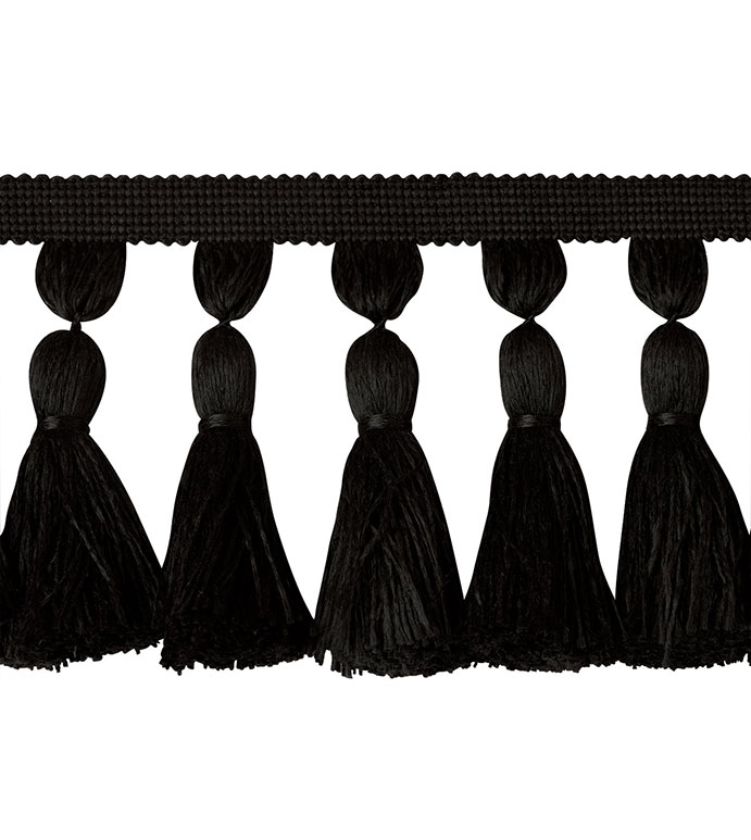 Tassel Trim Chunky Black