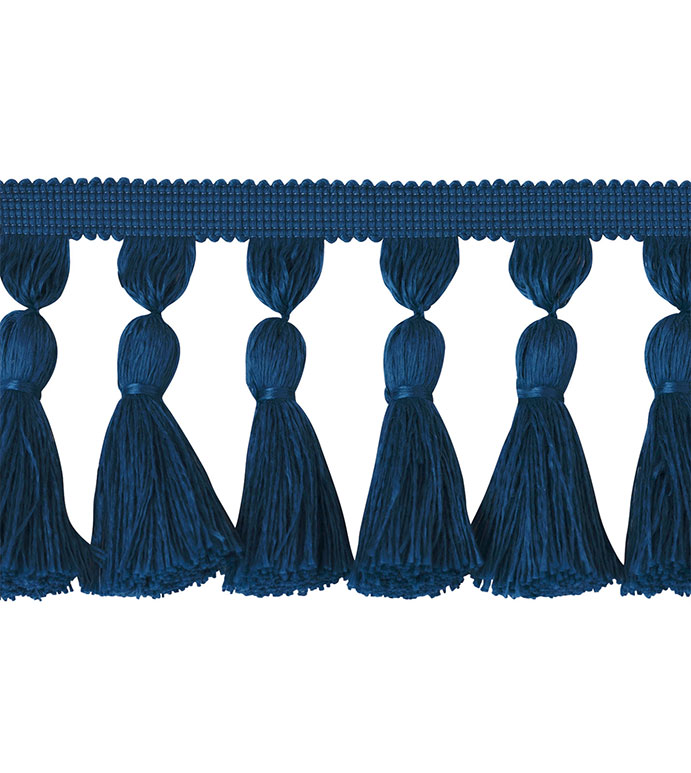 Tassel Trim Chunky Blue