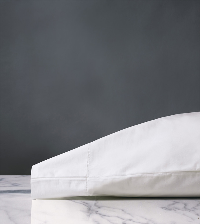 Gianna Classic White Pillowcase