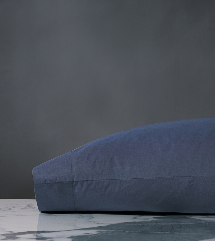 Majorca Percale Pillowcase in Azure