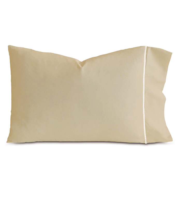 Linea Sable/White Pillowcase