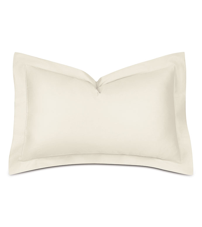 Deluca Sateen Queen Sham in Ivory