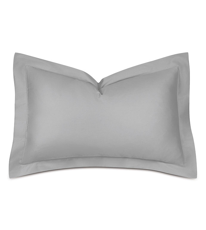 Deluca Sateen Queen Sham in Silver