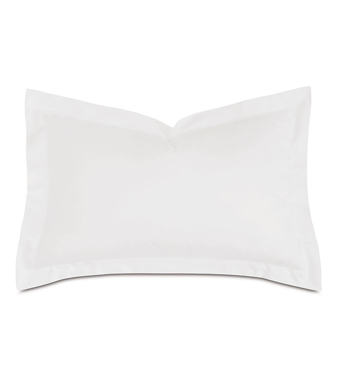 Deluca Sateen Queen Sham in White