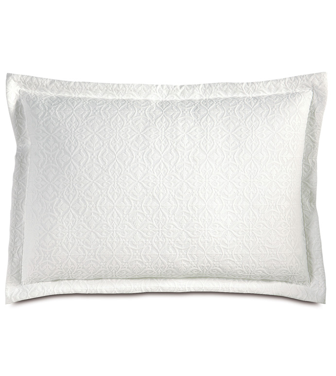 Mea White Queen Sham