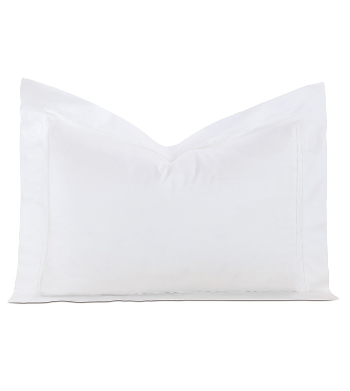 Lusso Sateen Queen Sham in White