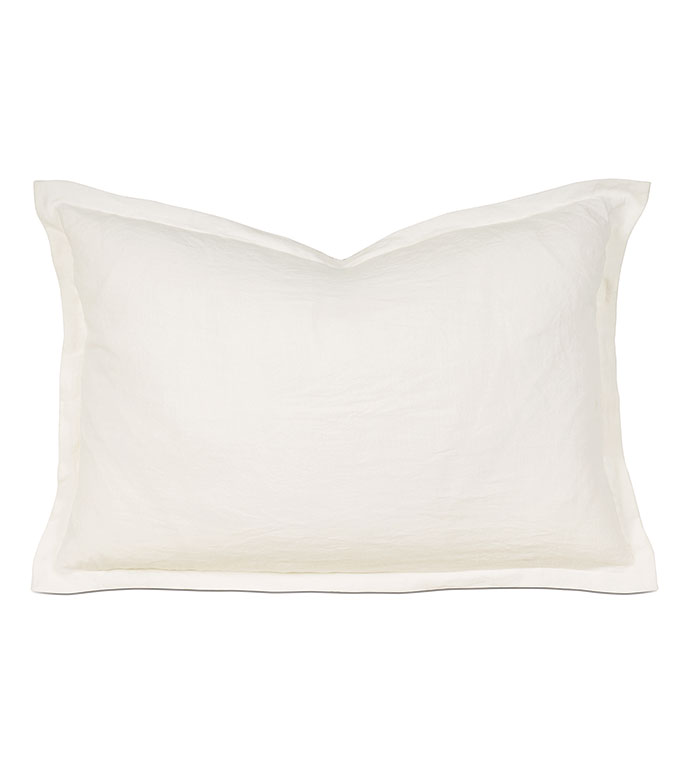 Shiloh Linen Queen Sham in Shell