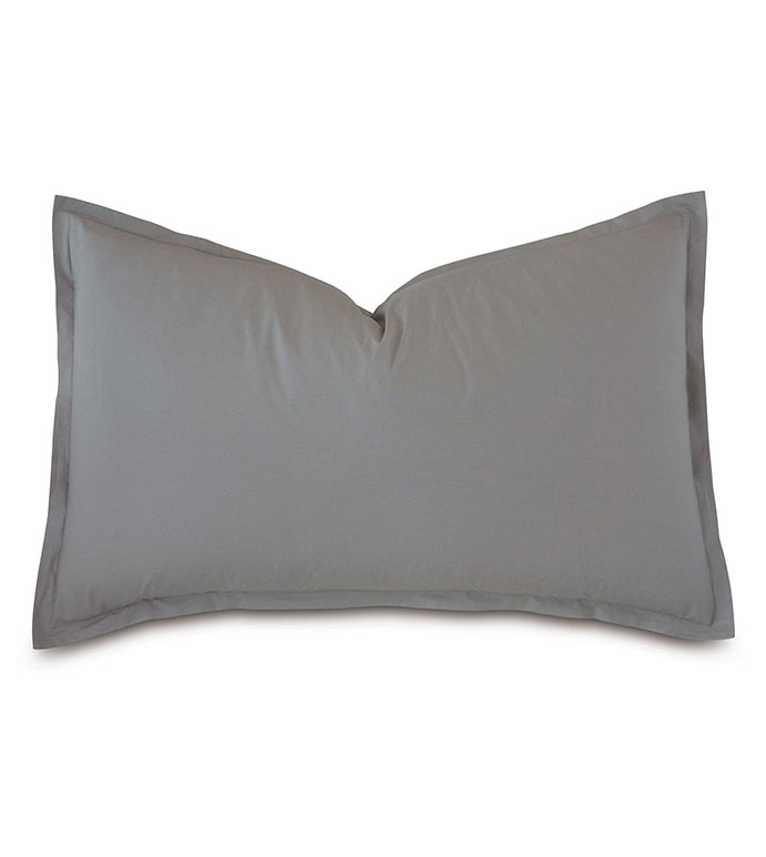 Vail Percale Queen Sham In Heather