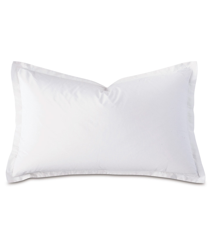 Vail Percale Queen Sham In White