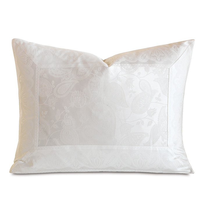 Henna White Queen Sham