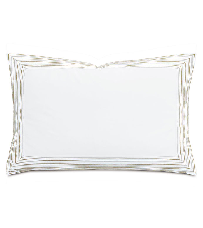 Ember Satin Stitch Queen Sham