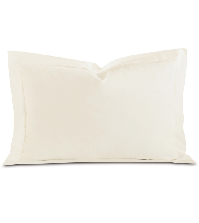 Fresco Luxe Ivory Queen Sham