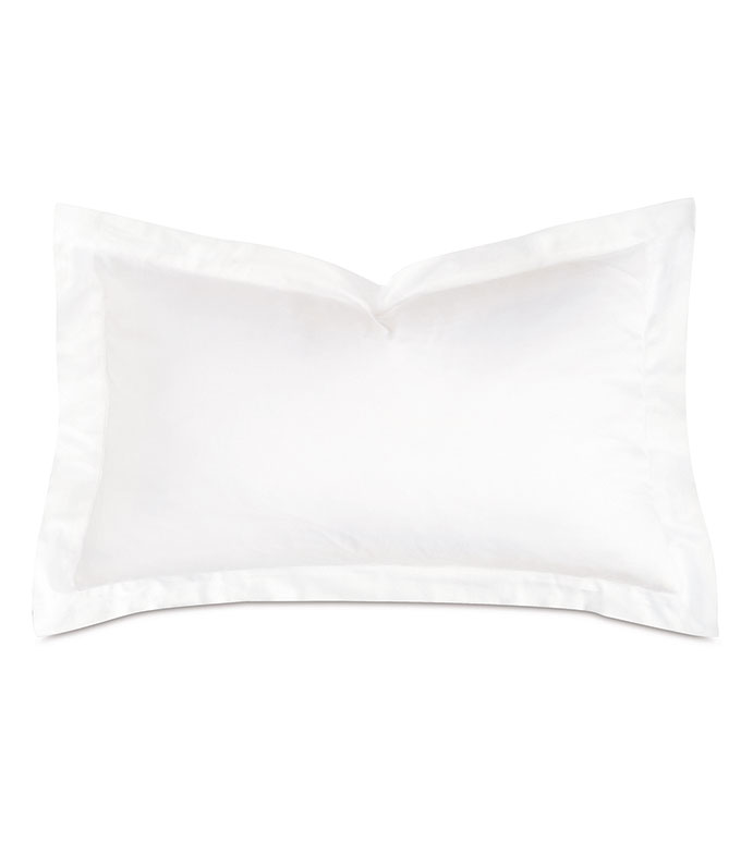 Fresco Sateen Queen Sham in White