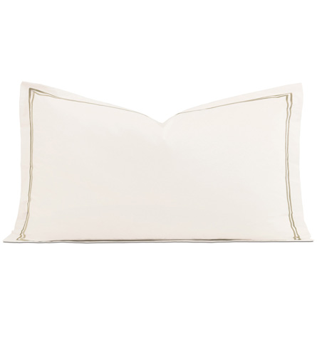 Enzo Ivory/Sable Queen Sham