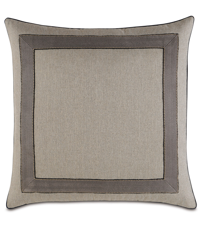 Reign Mitered Border Decorative Pillow