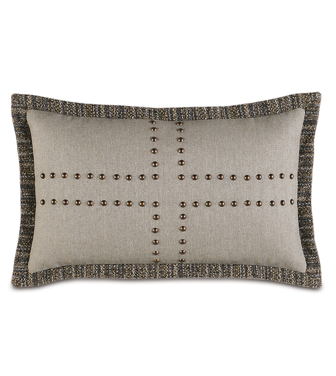 Reign Nailheads Decorative Pillow