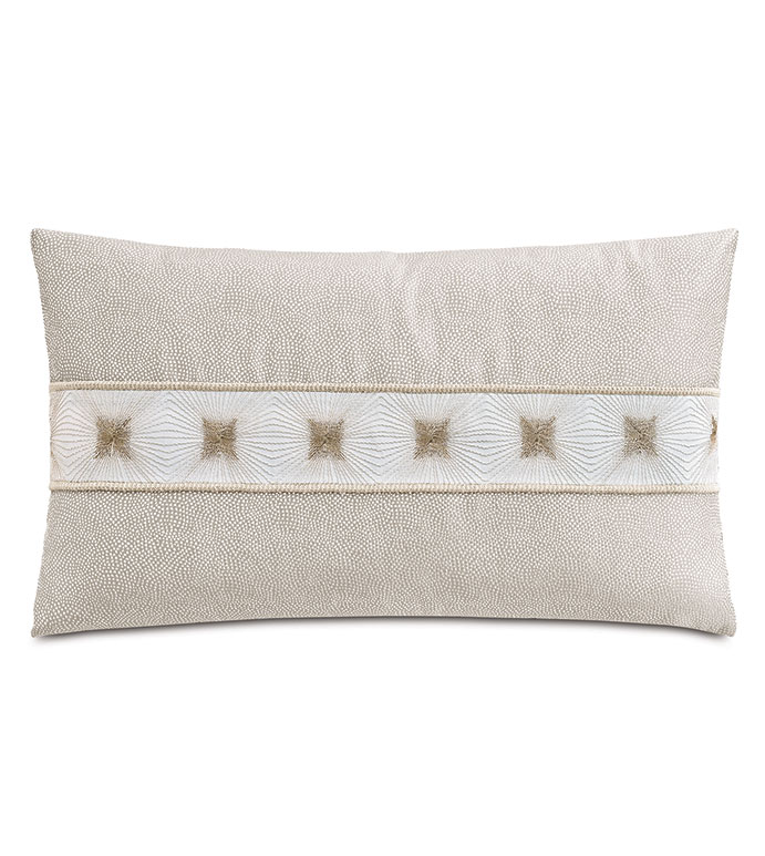 ROMILLY EMBROIDERED INSERT DECORATIVE PILLOW