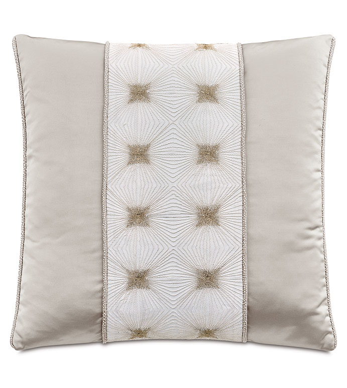 ROMILLY EMBROIDERED INSERT DECORATIVE PILLOW