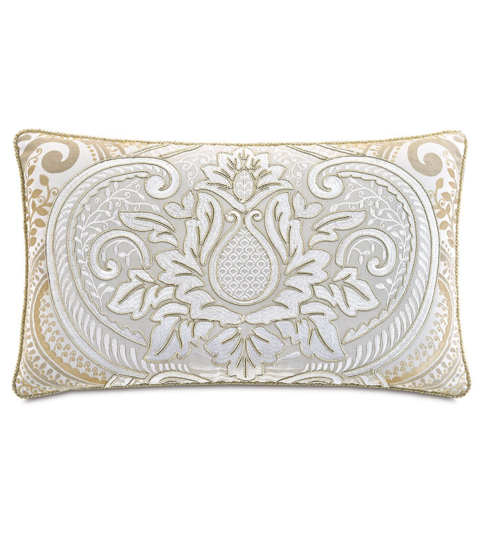 ROMILLY EMBROIDERED DECORATIVE PILLOW