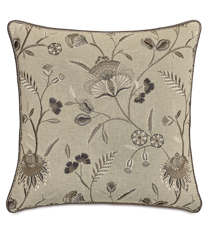 ROSECLIFF FLORAL DECORATIVE PILLOW