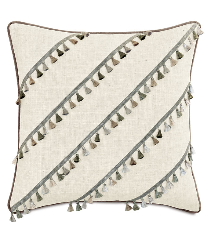 ROSECLIFF TASSEL DECORATIVE PILLOW